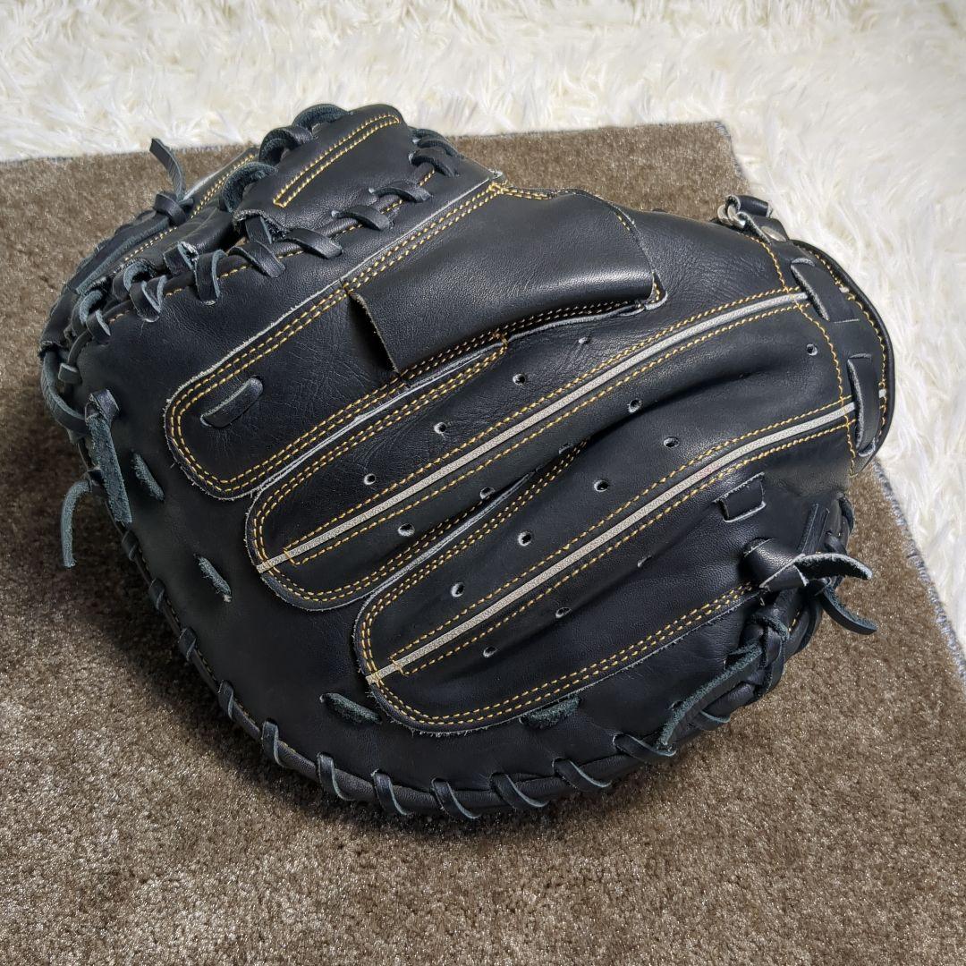 【美品✨SSK✨右投げ】軟式 少年 野球 キャッチャー ミット グローブ 黒