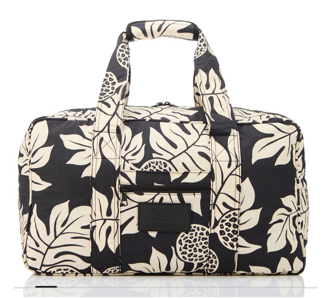 ブラック］アロハコレクション ボストンバッグ フライトバッグ