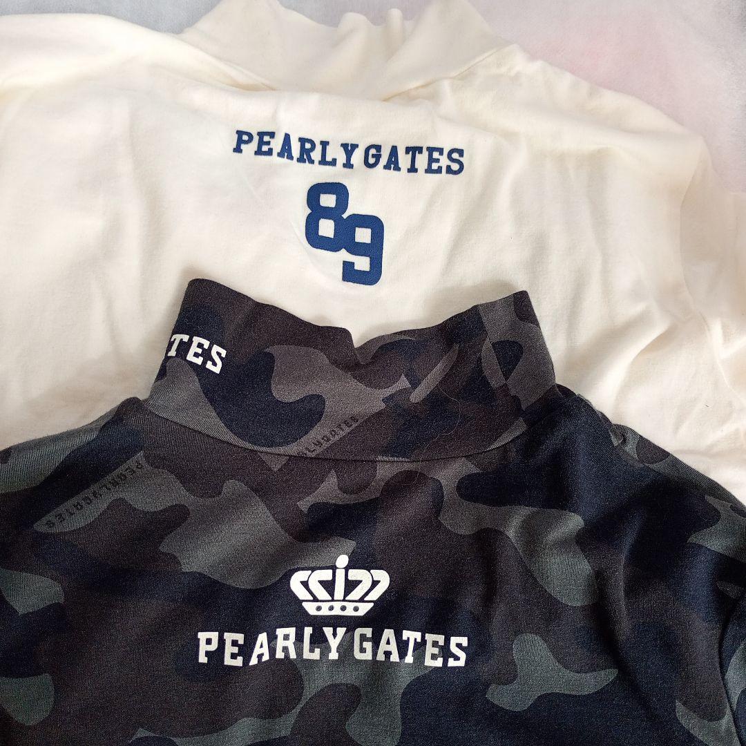 迷彩柄ハイネックシャツ ＆ホワイトサイズS