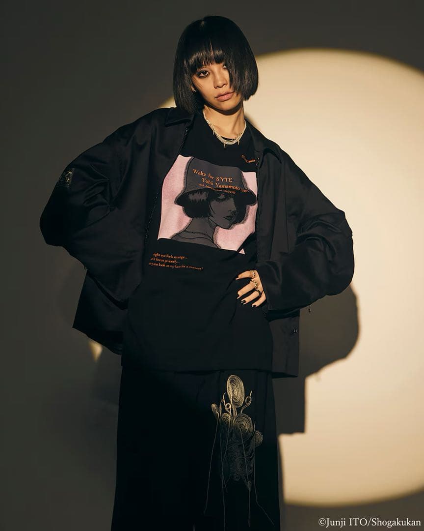 S'YTE サイト ヨウジヤマモト tシャツ 伊藤潤二 うずまき 黒谷あざみ