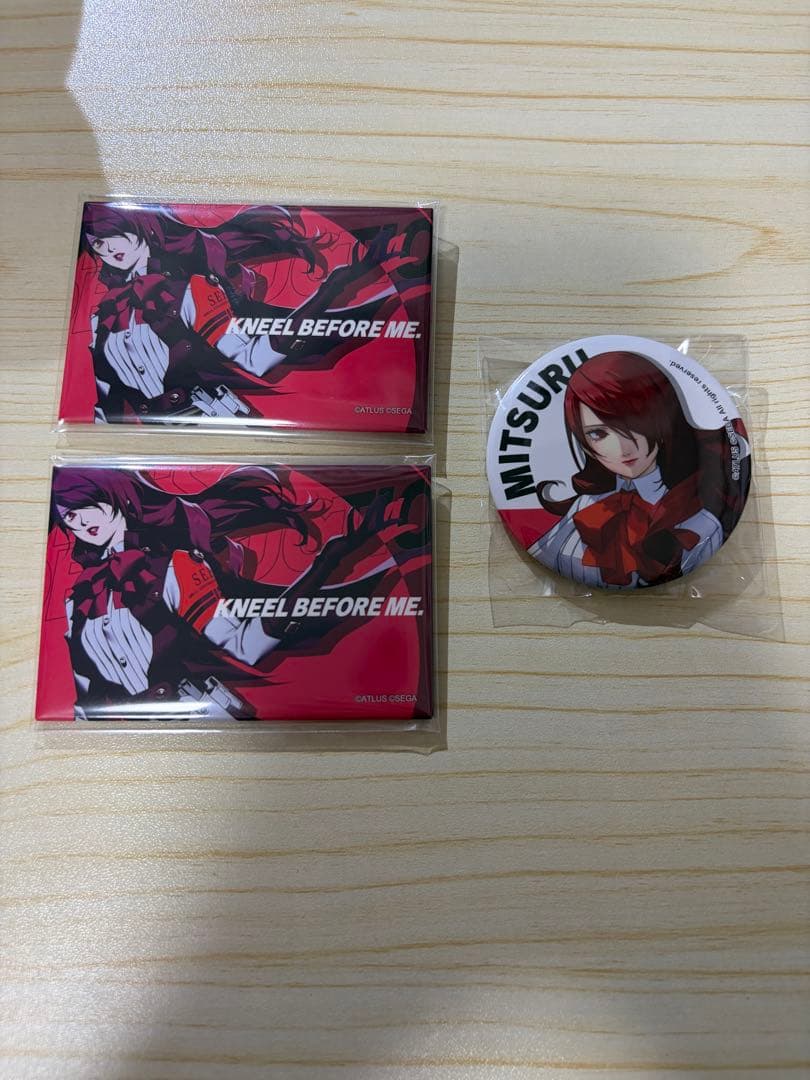 ペルソナ3リロード 桐条美鶴 缶バッジ 3点セット - メルカリ