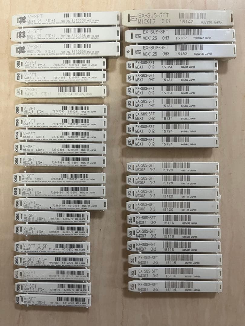 osgタップEX-SUS、V-SFT 40本セット未使用