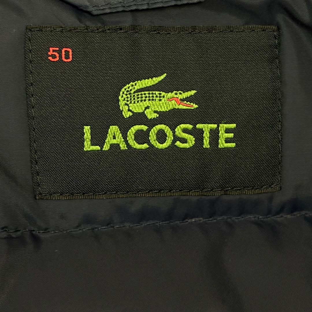 ラコステ ダウンジャケット ワンポイントロゴ 暖か✨　フーデット　【n4】
