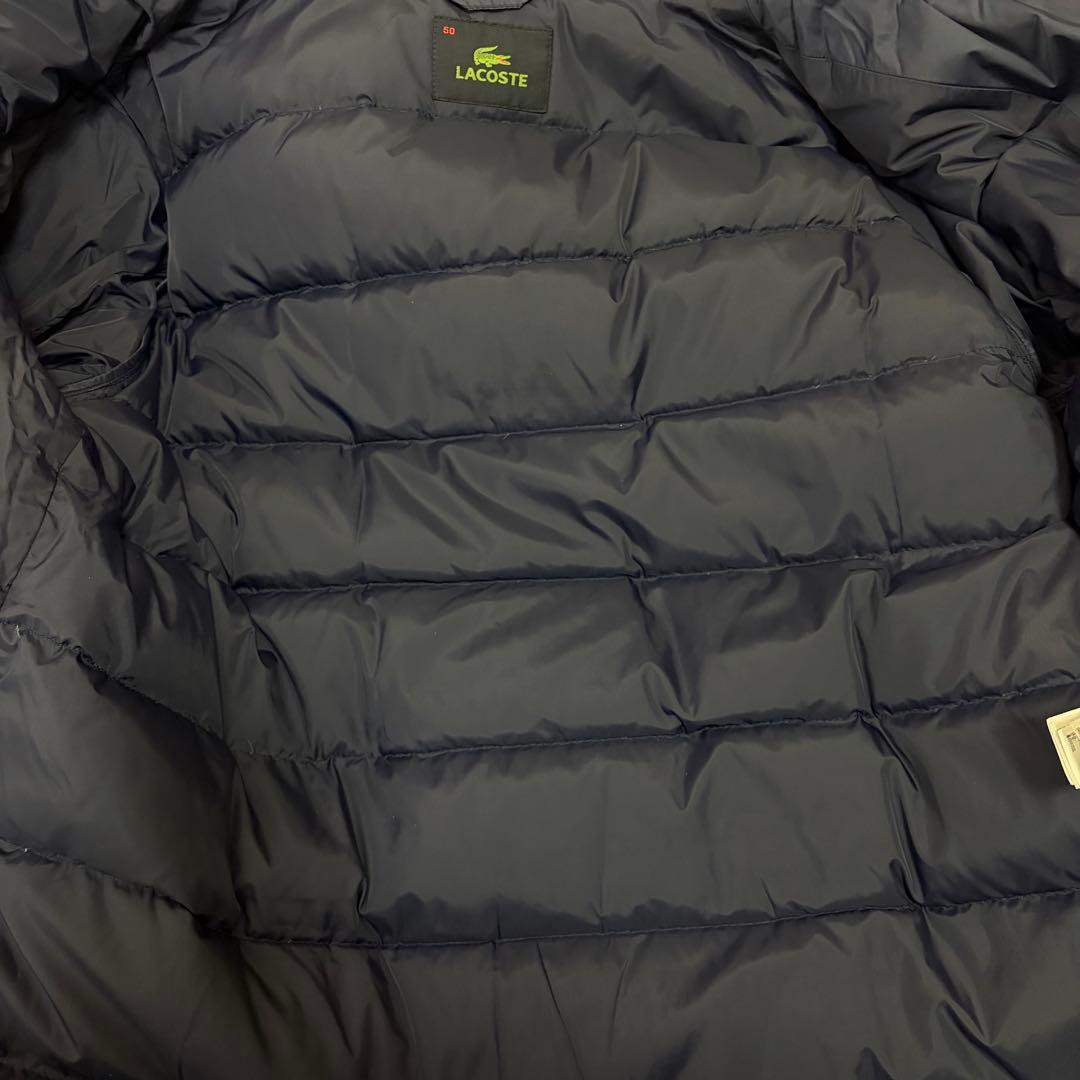 ラコステ ダウンジャケット ワンポイントロゴ 暖か✨　フーデット　【n4】