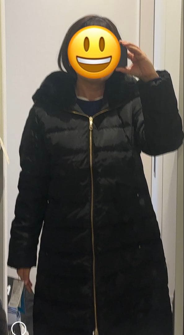 【新品未使用】軽量 スッキリシルエット 黒 ダウンコート 冬　Mサイズ