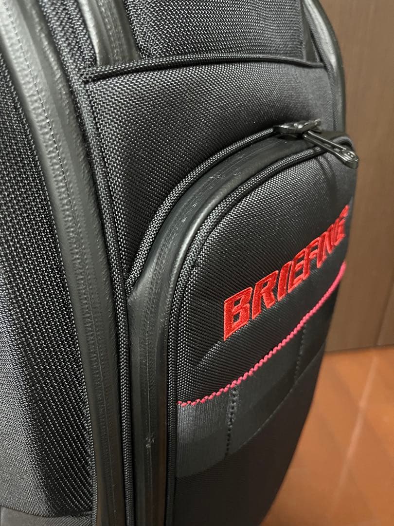 BRIEFING キャディバッグ ブラック/レッド