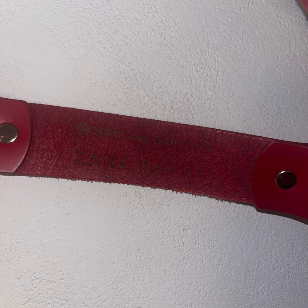 ZANA BAYNE 赤　ザナベインレザー ハーネス　Mサイズ　コムデギャルソン