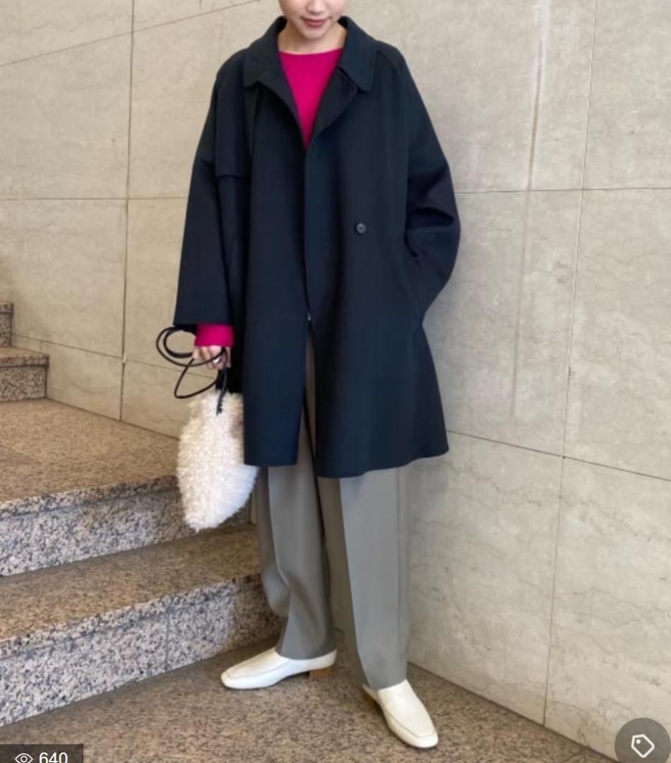 Beauty & Youth リバー ポンチョ コート Dark Green M