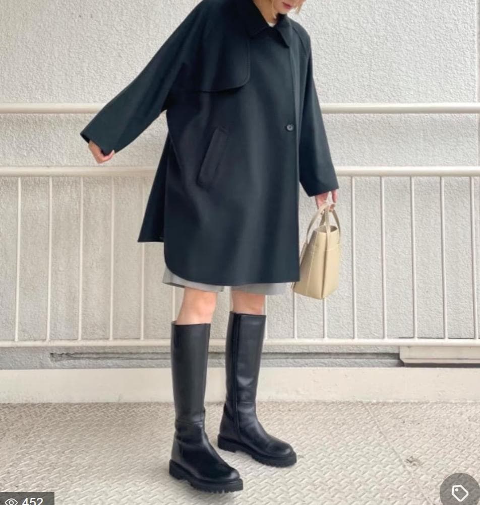 Beauty & Youth リバー ポンチョ コート Dark Green M