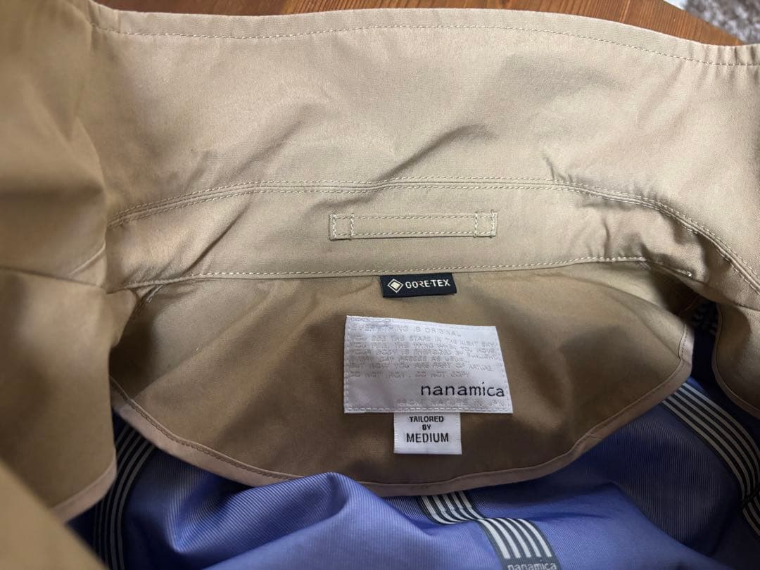 nanamica GORE-TEX ベージュ ステンカラーコート M
