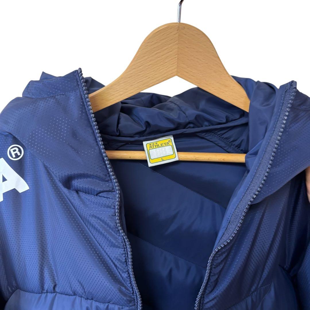 【新品　未使用】　ATHLETA アスレタ　ベンチコート　メンズ　L ネイビー