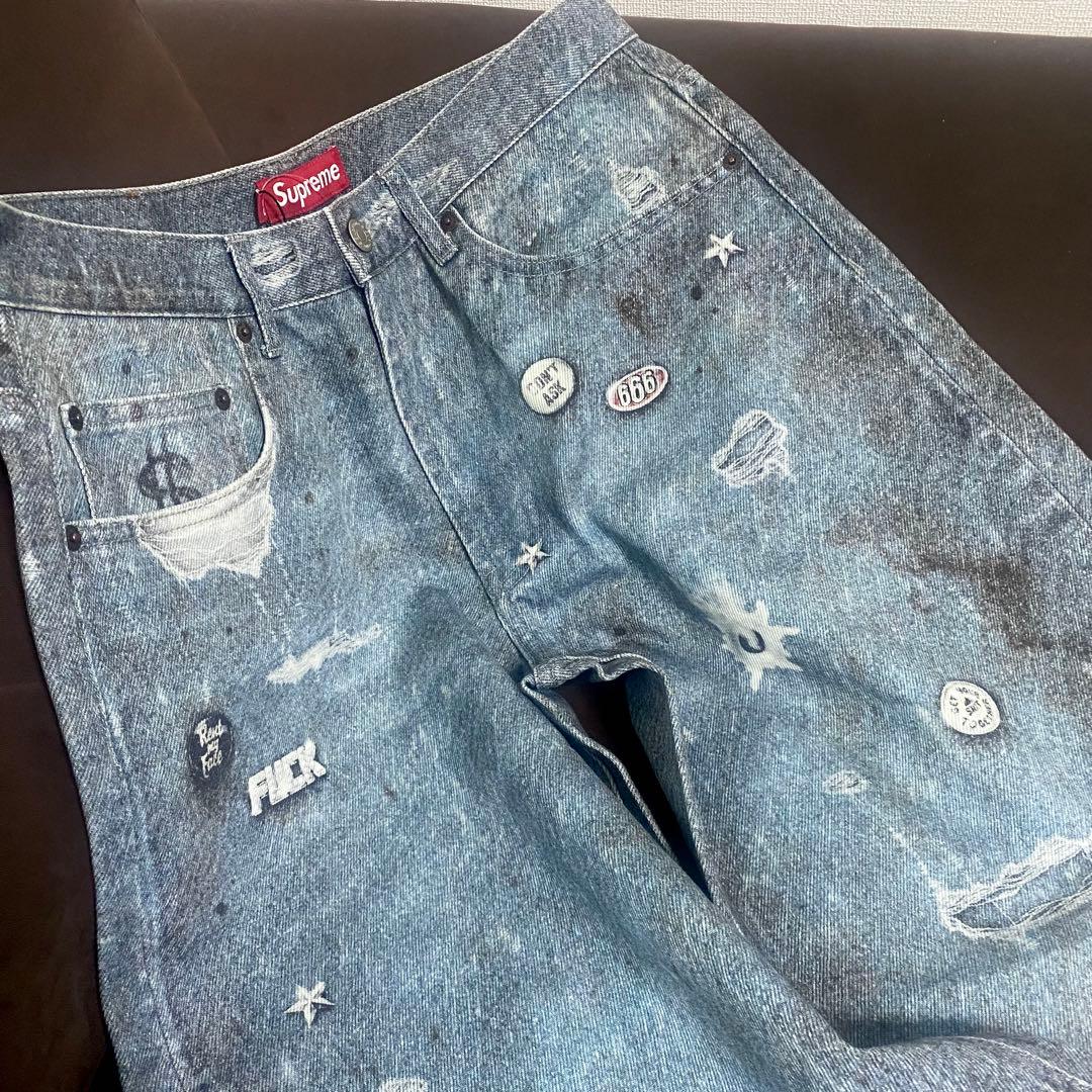 Supreme HJR Trompe Loeil Loose Fit Jeanの通販はau PAY マーケット