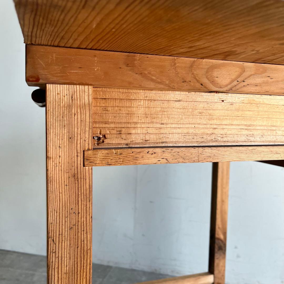 アンティーク 平机 テーブル 無垢材 デスク z484