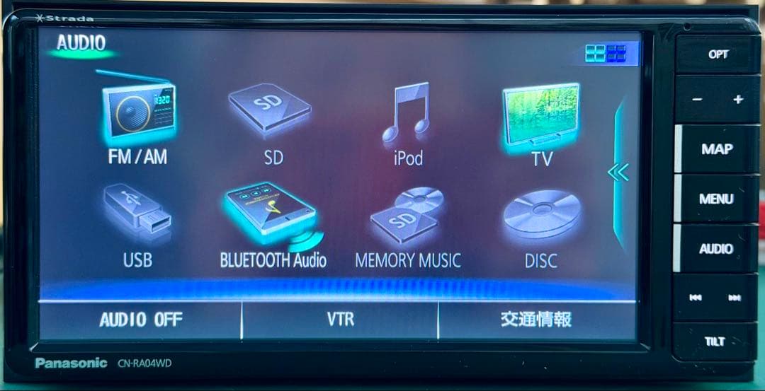 パナソニック 2DIN 200mmワイドフルセグナビ CN-RA04WD