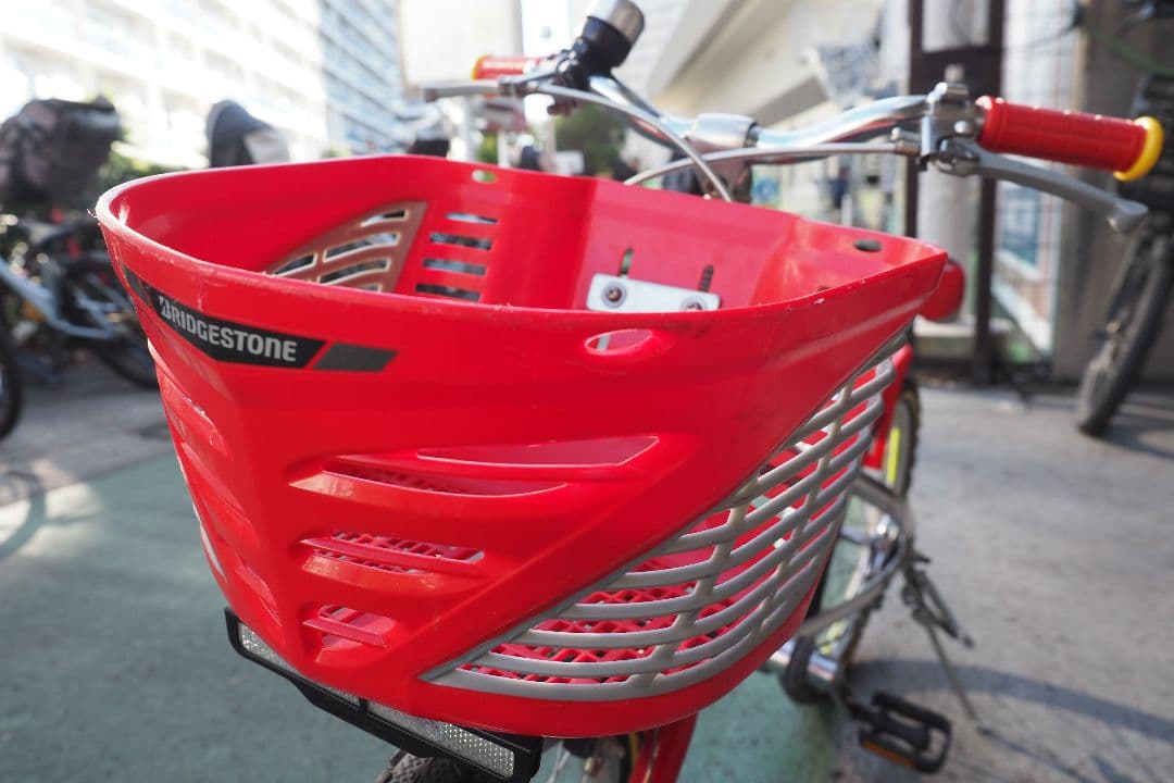 【手渡し】18インチ　ブリヂストン クロスファイヤー キッズ レッド&シルバー