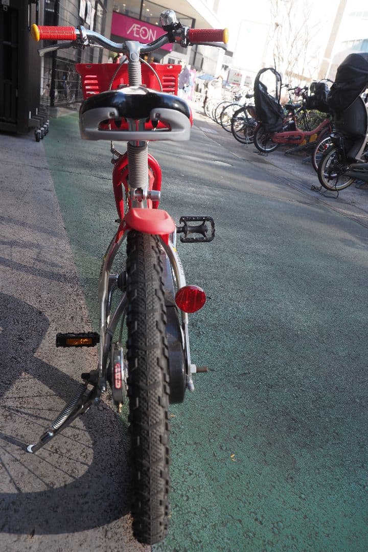 【手渡し】18インチ　ブリヂストン クロスファイヤー キッズ レッド&シルバー