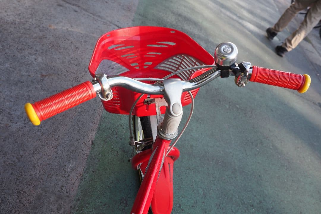 【手渡し】18インチ　ブリヂストン クロスファイヤー キッズ レッド&シルバー