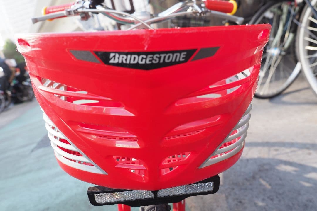 【手渡し】18インチ　ブリヂストン クロスファイヤー キッズ レッド&シルバー