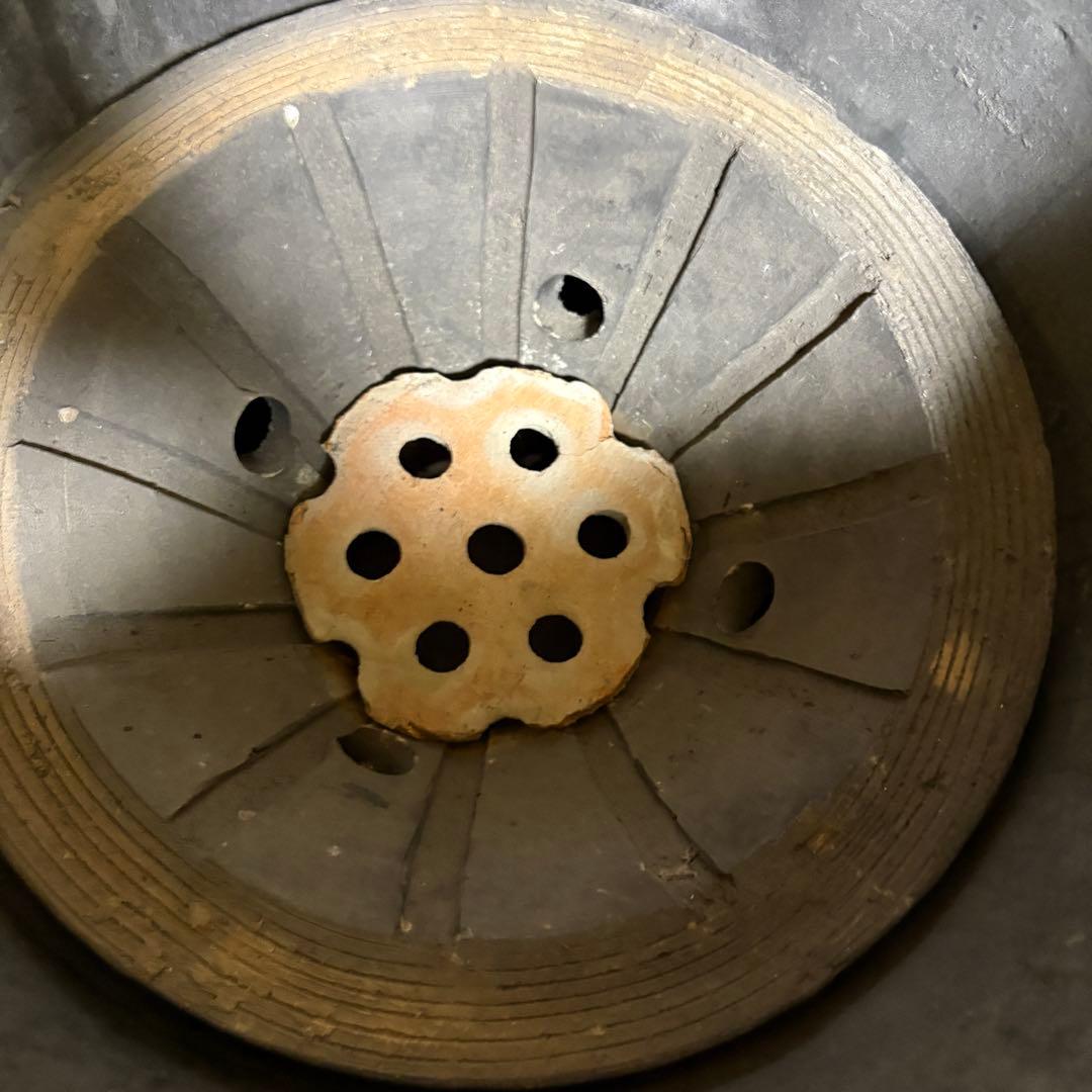 アオミムシカマド 年代品☆炭火調理器 バーベキュー グリル 竈 かまど