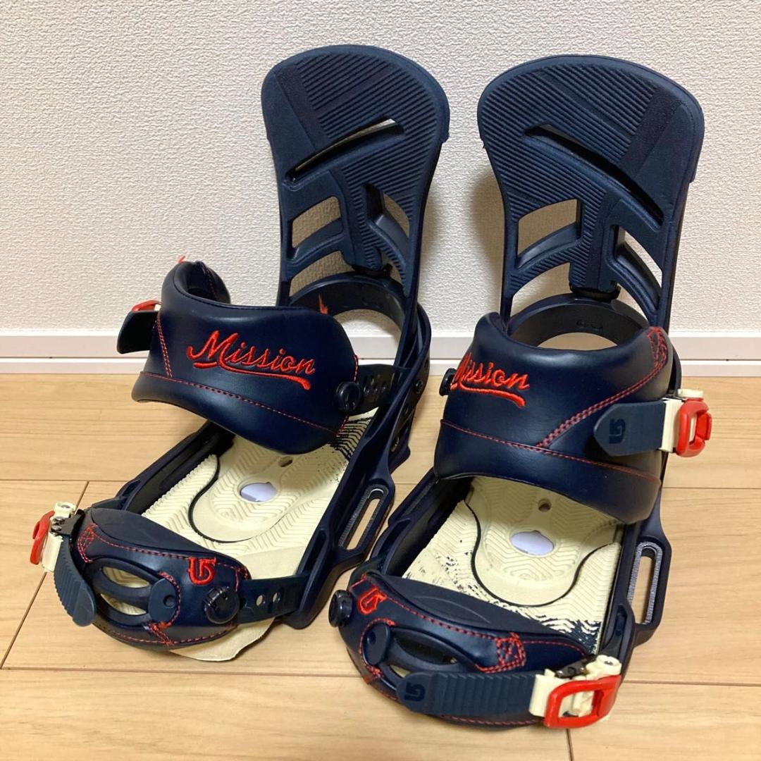 美品】BURTON MISSION EST Sサイズ リーシュ付き ビンディング