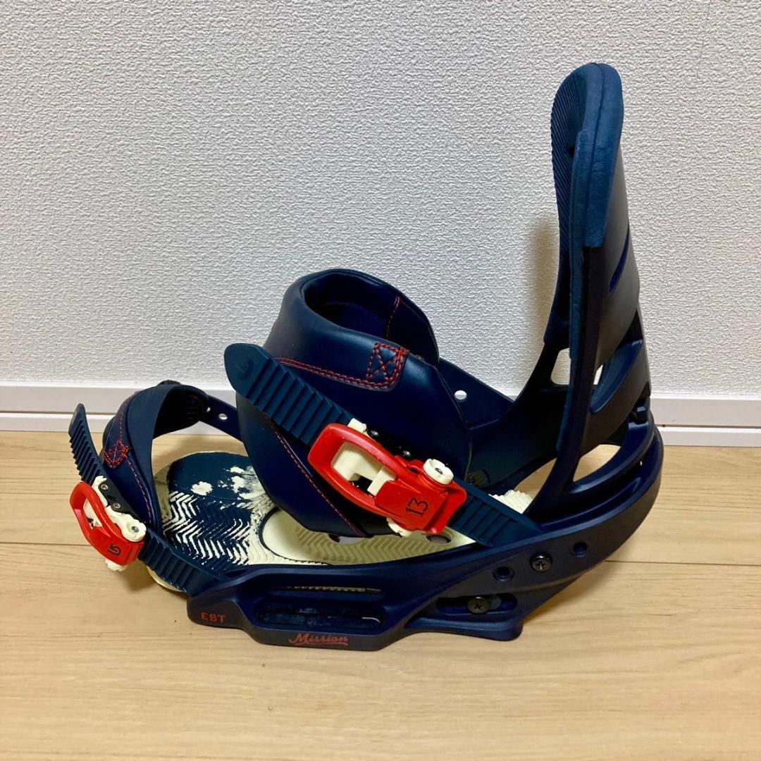美品】BURTON MISSION EST Sサイズ リーシュ付き ビンディング