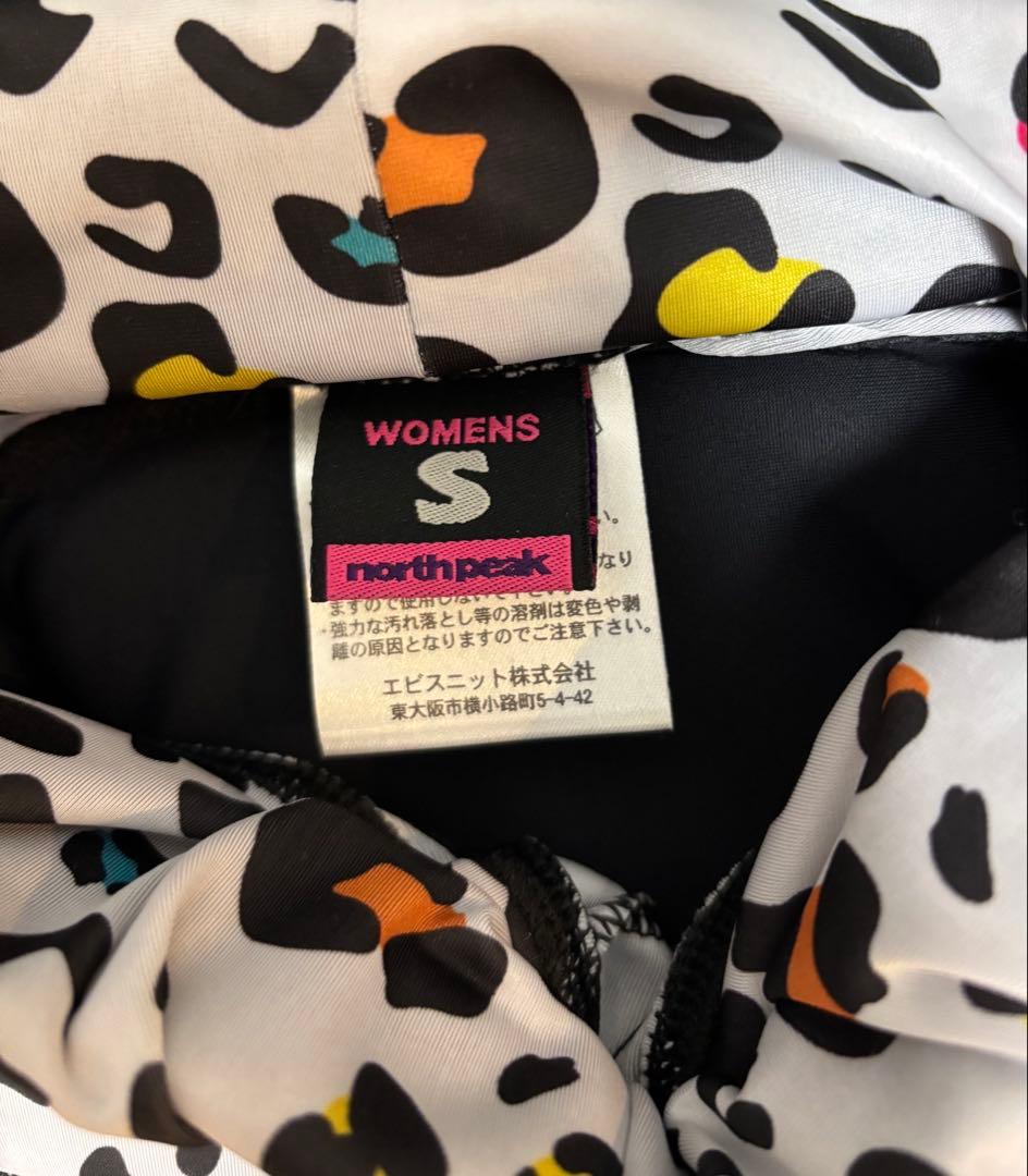 【美品5点】ICEPARDAL ヒョウ柄 スノーボード スキー ウェア セット