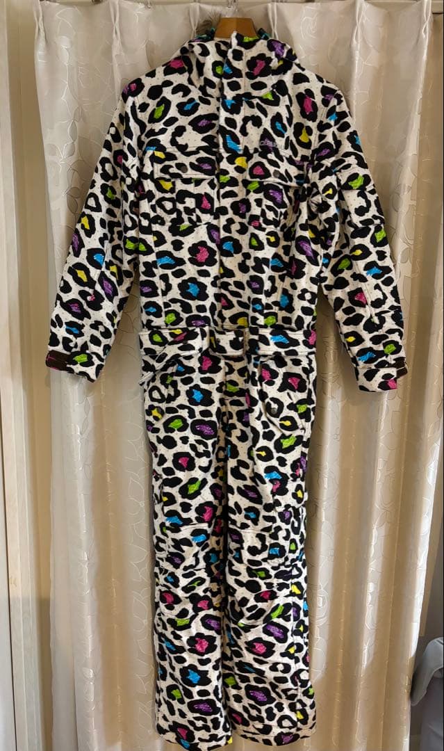 【美品5点】ICEPARDAL ヒョウ柄 スノーボード スキー ウェア セット