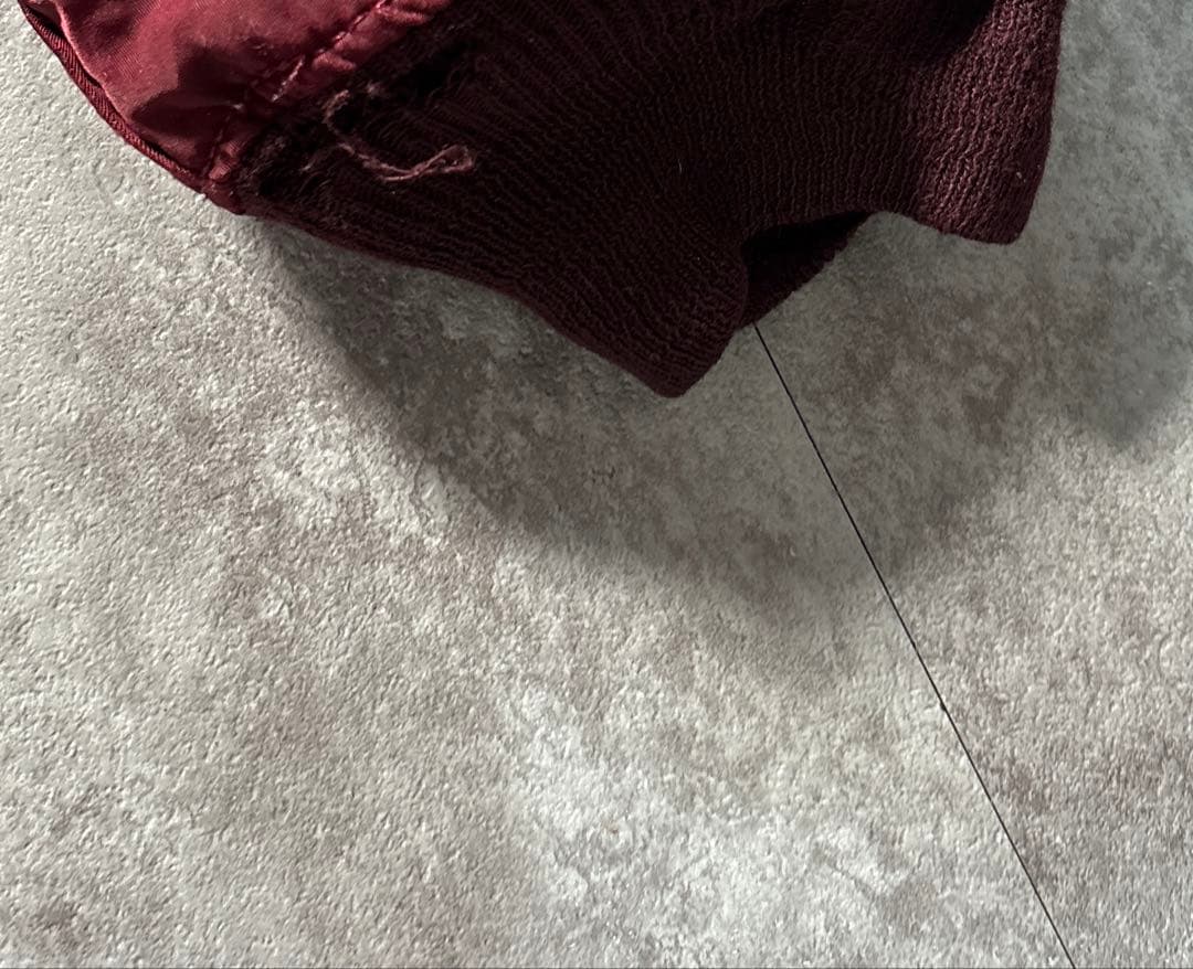 初期タグ　alpha USA製　ma-1 80s 希少ボルドーカラー　短丈　M