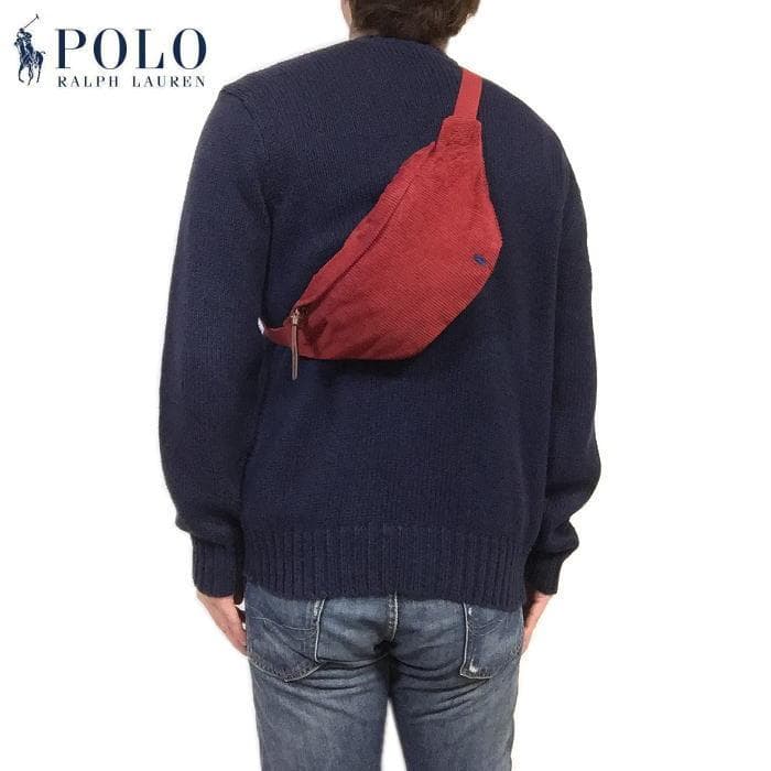 新品 タグ付き ポロラルフローレン コーデュロイ ウエストパック ウエストバッグ
