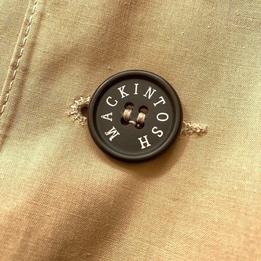 【大人気】マッキントッシュロンドン ゴム引きコート 茶タグ 38 ベージュ