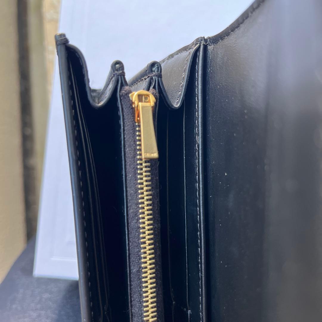 美品　使用期間わずかCELINE トリオンフ黒 レザー 長財布