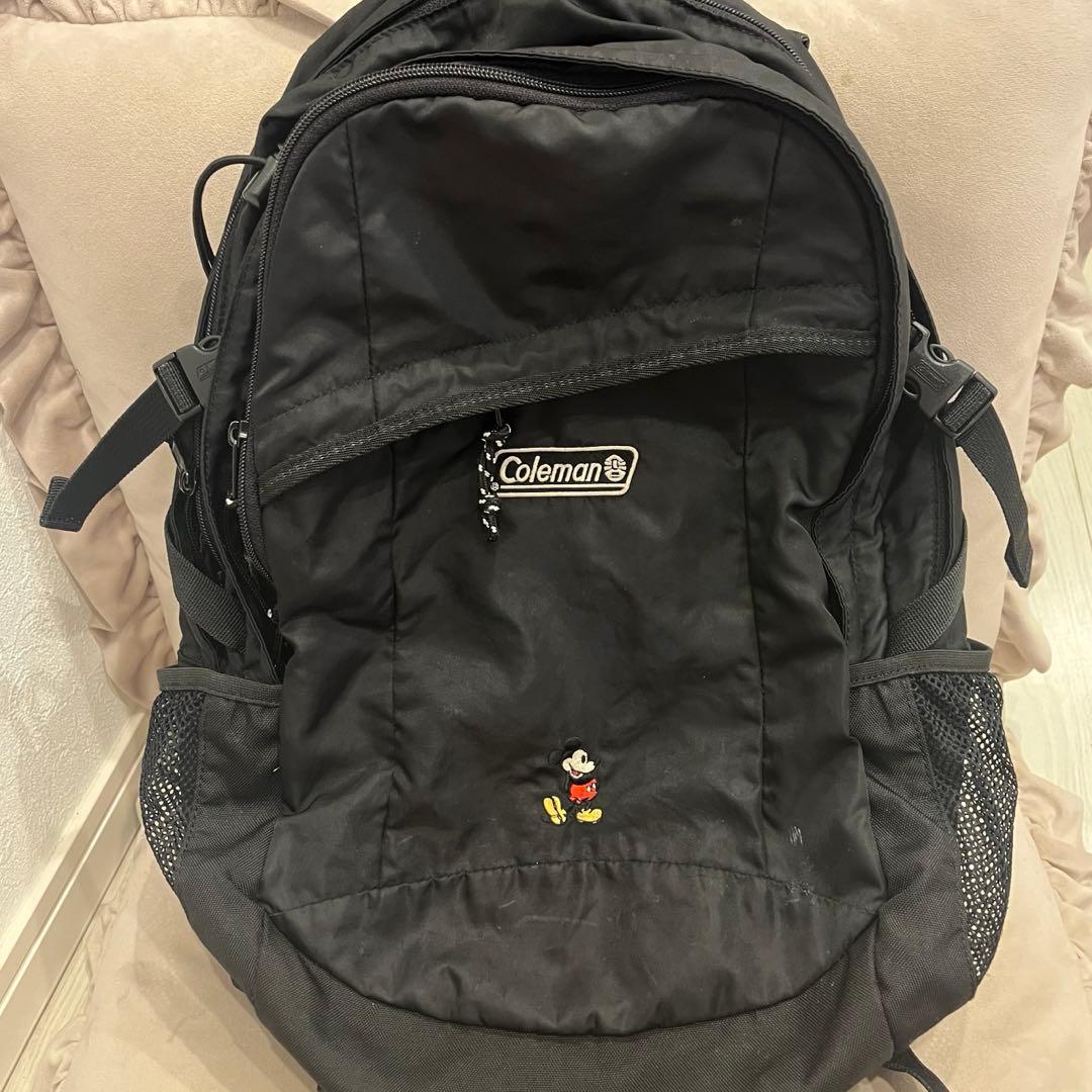 ☆Coleman ミッキーマウスナップザック ブラック☆Coleman ミッキー