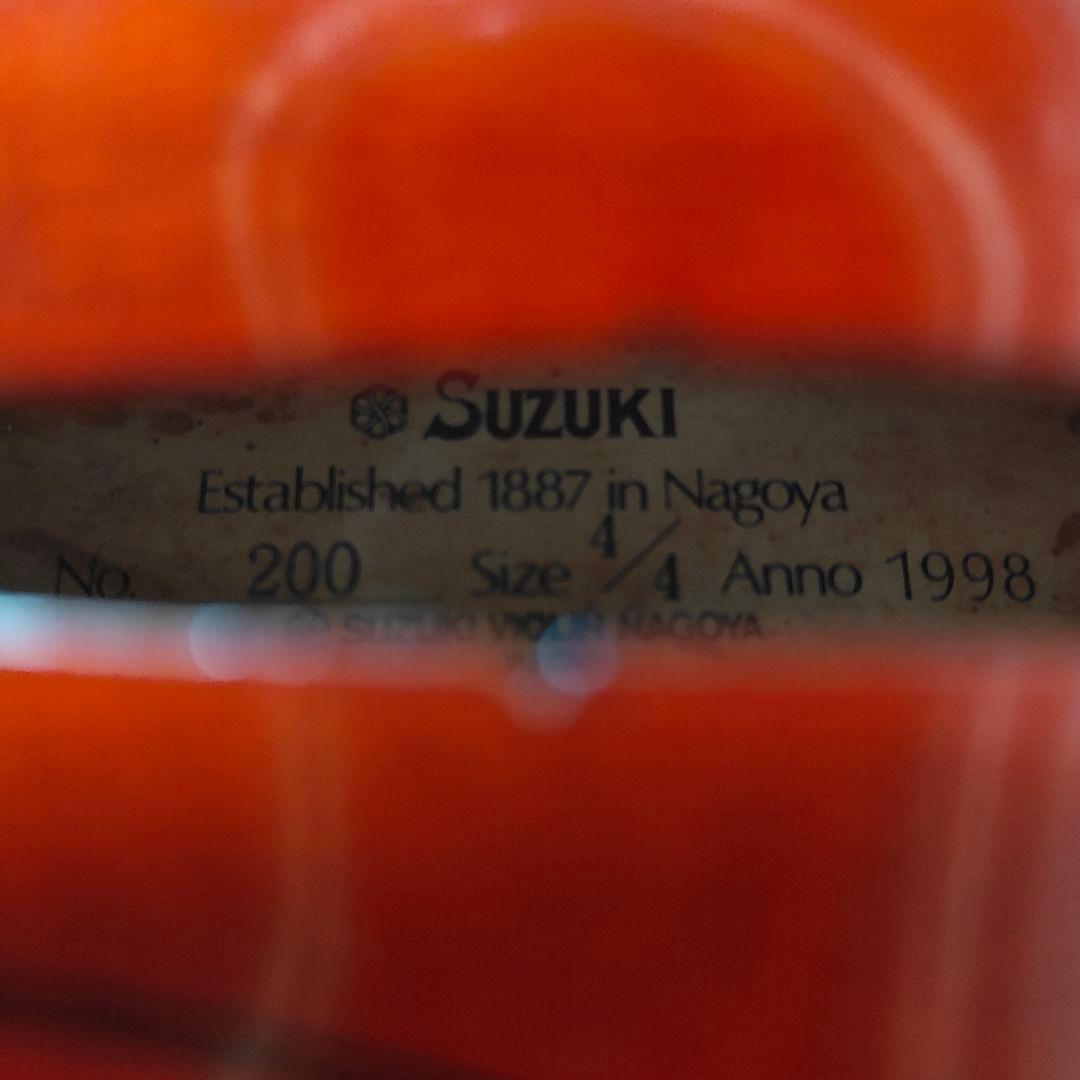 SUZUKI スズキ バイオリン No.200 4/4 Anno1998