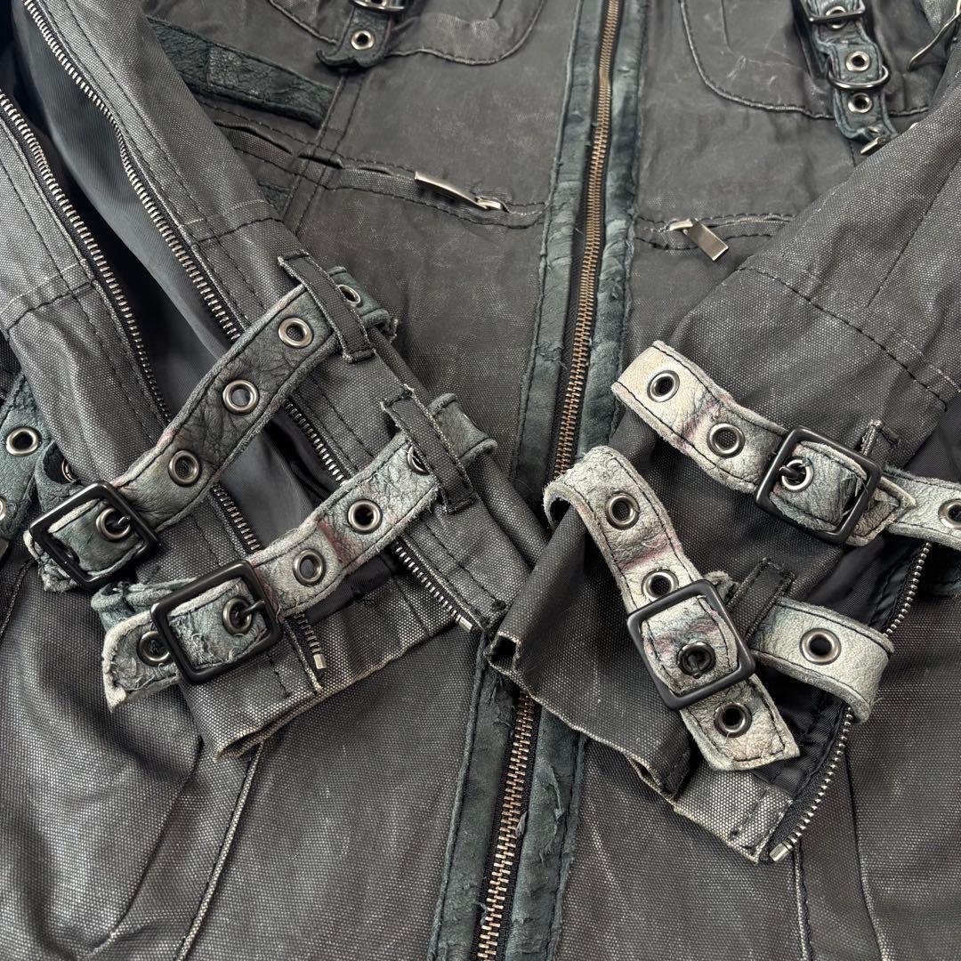 ジャケット・アウター yasuyuki ishii waxed leather mods coat