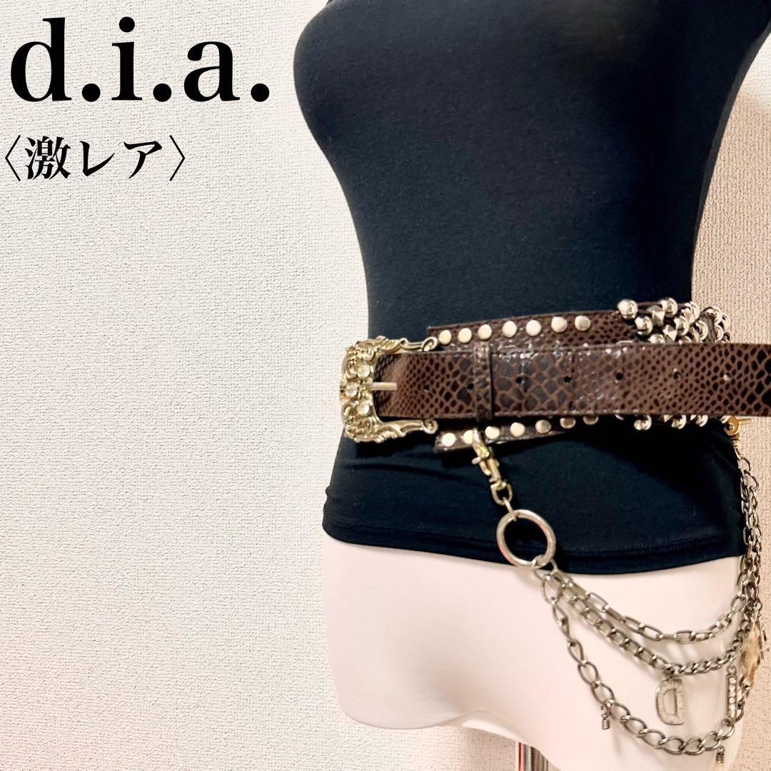 激レア】d.i.a.ダイヤ ギャル必須アイテム!!! チェーン 太 ベルト