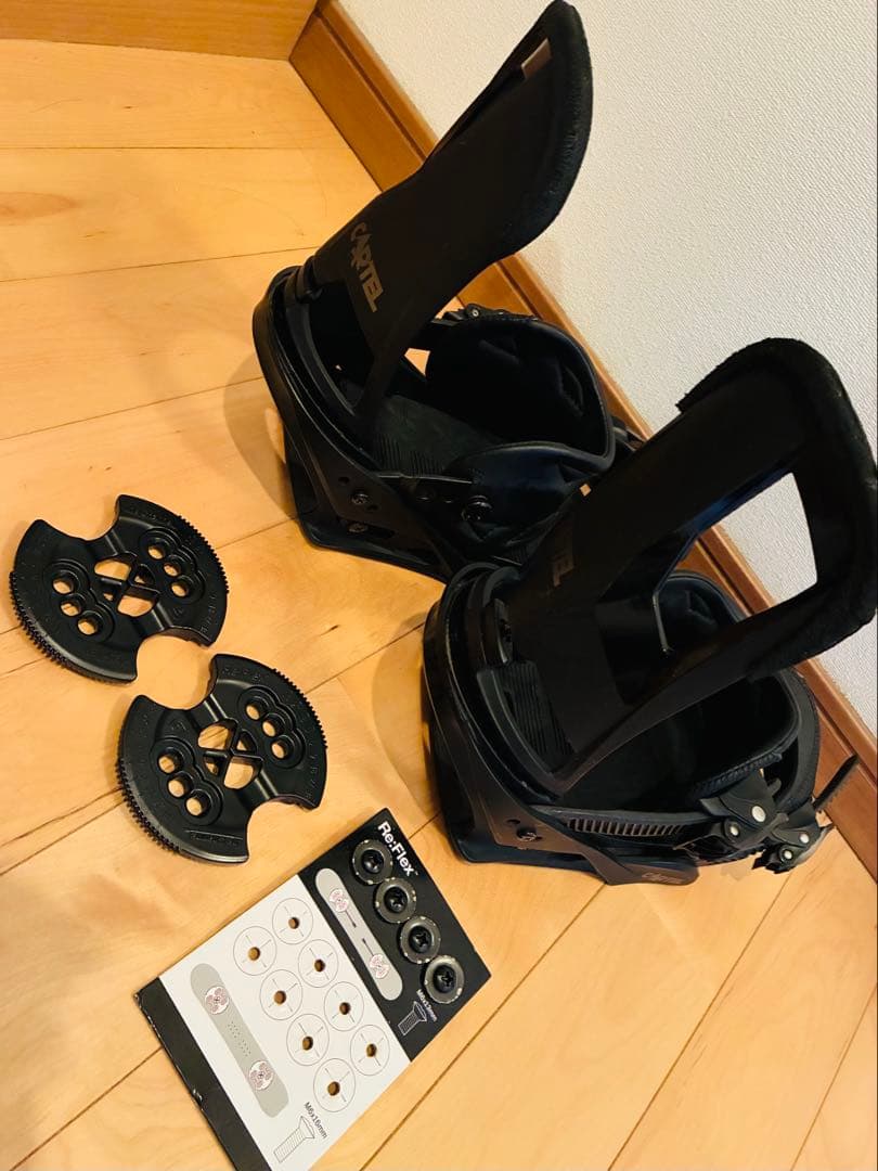 BURTON CARTEL ブラック スノーボードビンディング　M