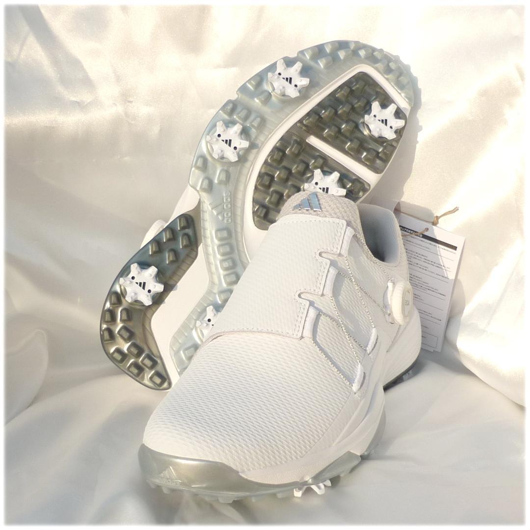 新品26cmアディダスゴルフ 白ゴルフシューズ POWERFADE BOA