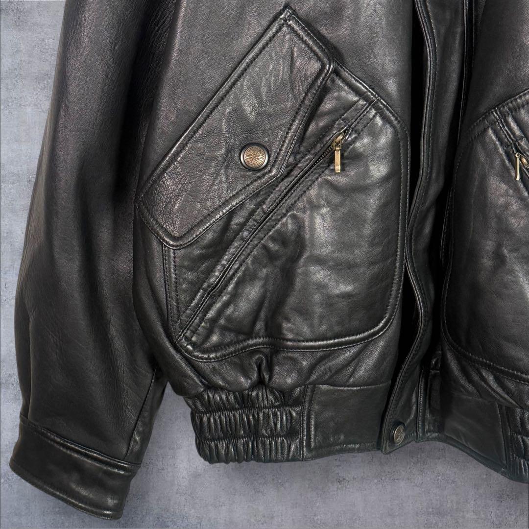 90´s VINTAGE A-2 フライトジャケット イタリア製ラムレザー L