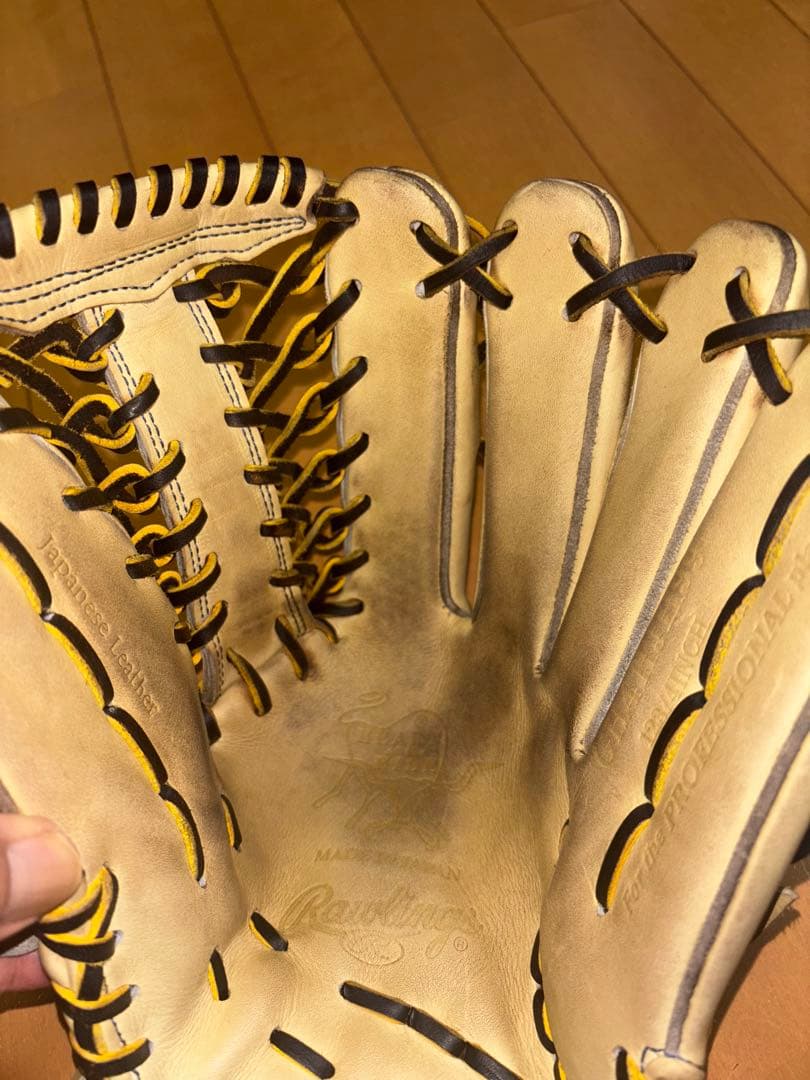 Rawlings HOHソフトボール使用　外野用硬式野球グローブ キャメル