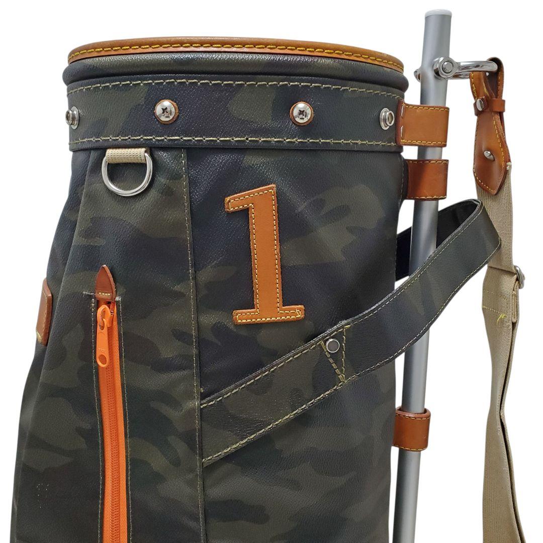 希少 木の庄帆布 キャディバッグ カモフラ