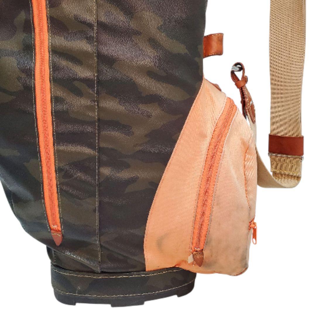 希少 木の庄帆布 キャディバッグ カモフラ