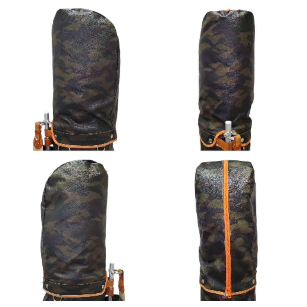 希少 木の庄帆布 キャディバッグ カモフラ