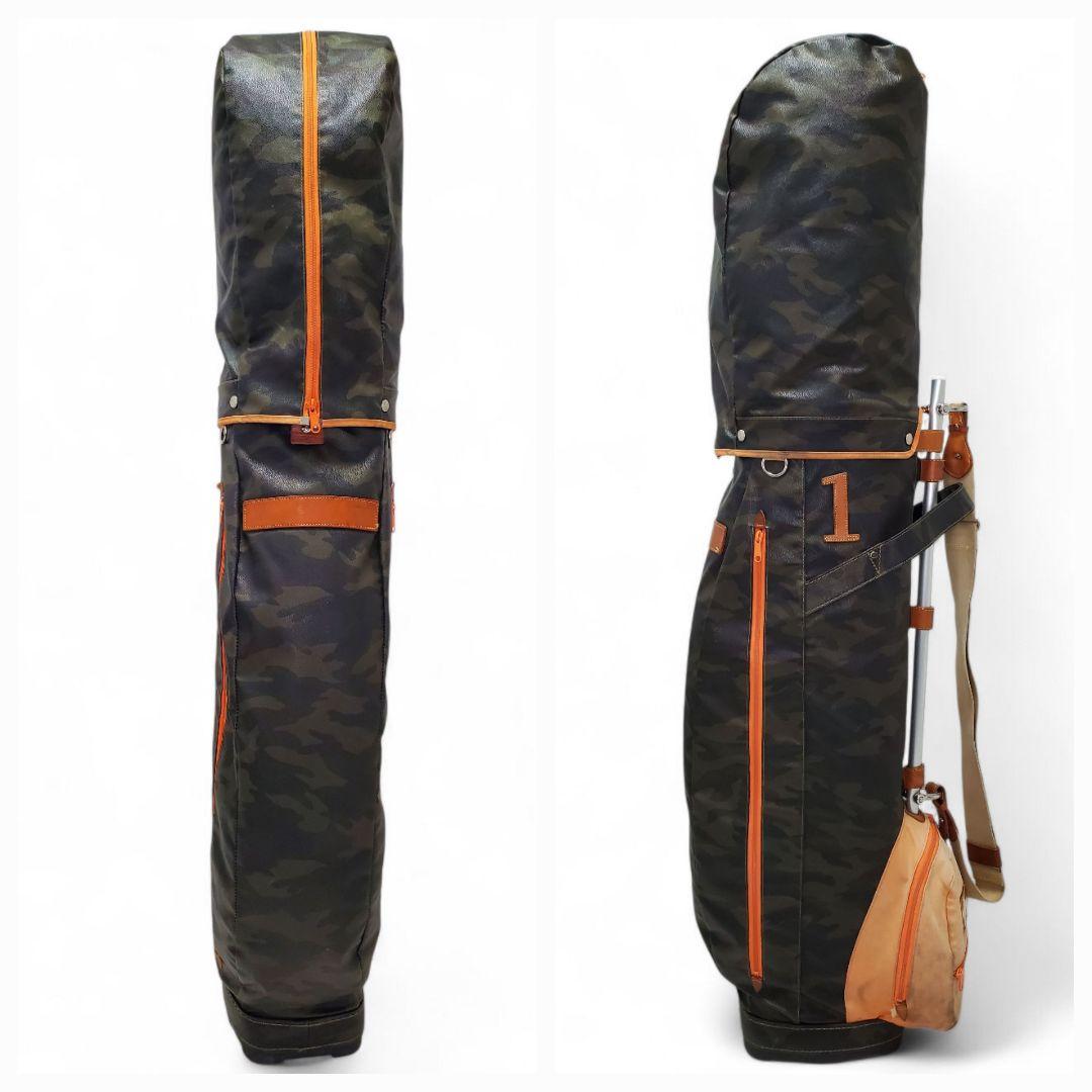 希少 木の庄帆布 キャディバッグ カモフラ