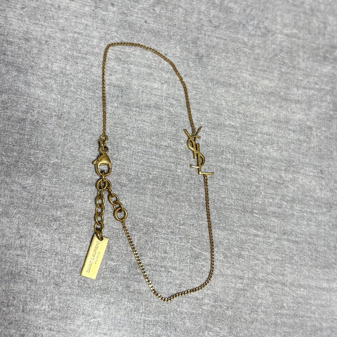 SAINT LAURENT YSLロゴ チェーンブレスレット