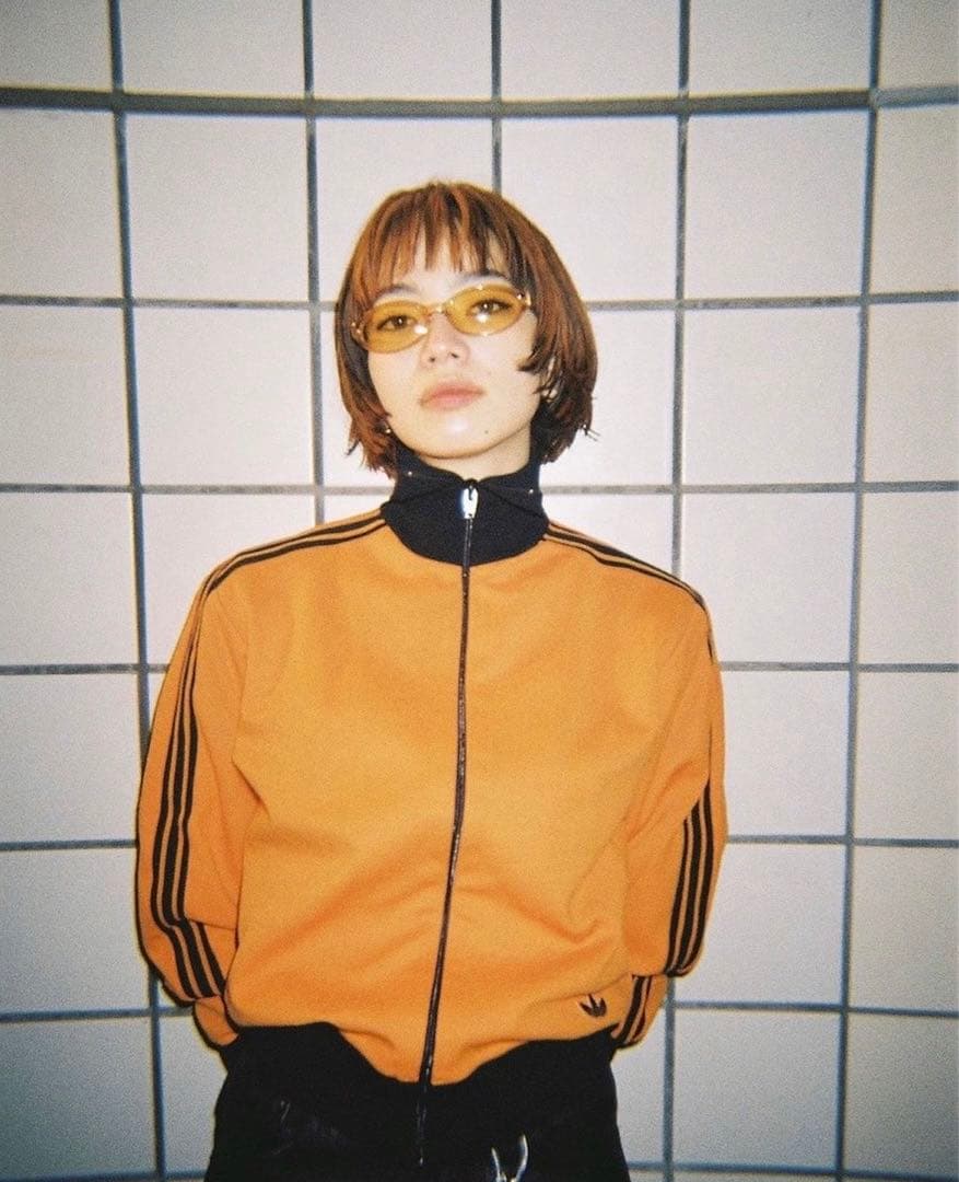 4号 adidas 80s デサント製 トラックジャケット 小松菜奈 ジャージ