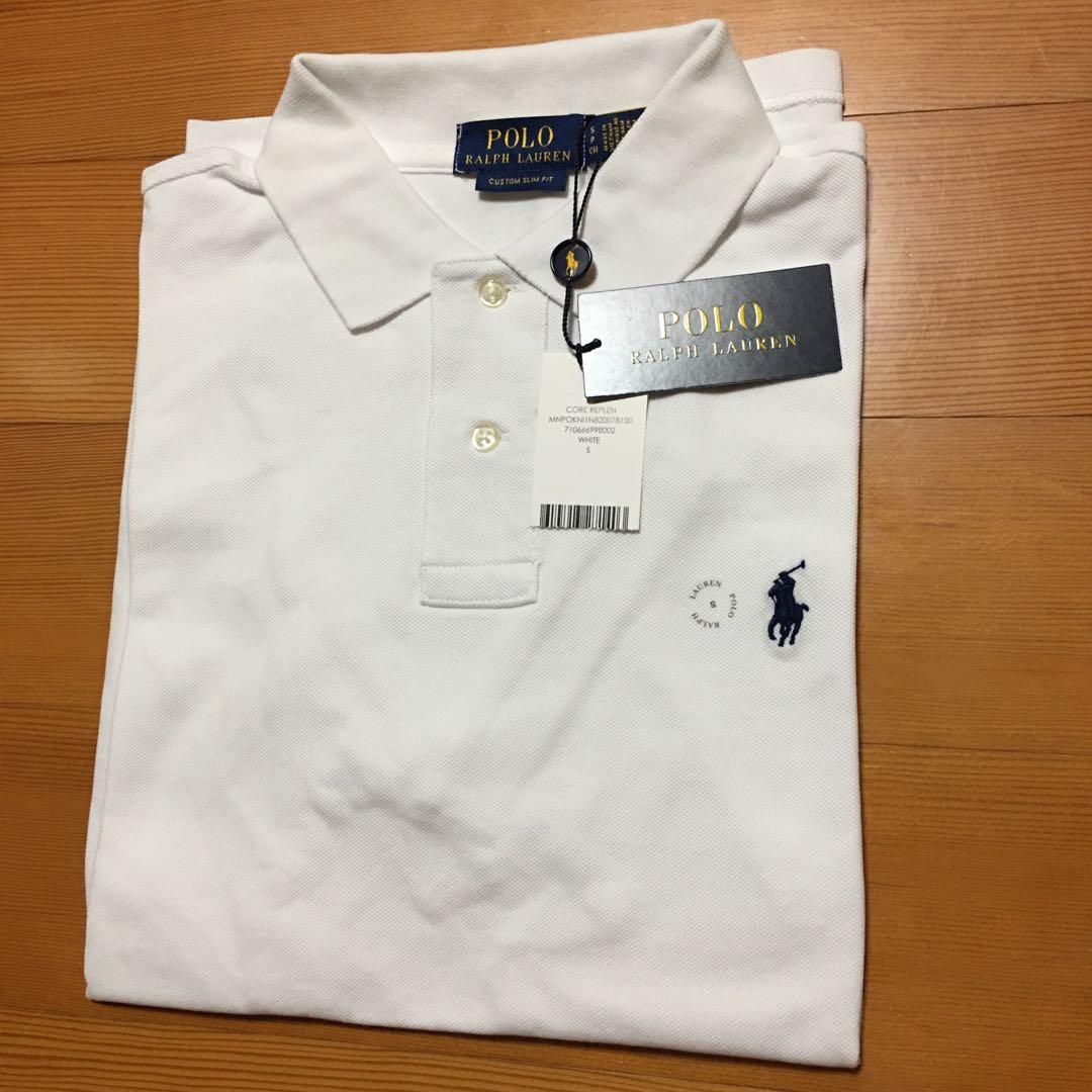 POLO RALPH LAUREN 無地 メッシュ カスタムスリムフィットS