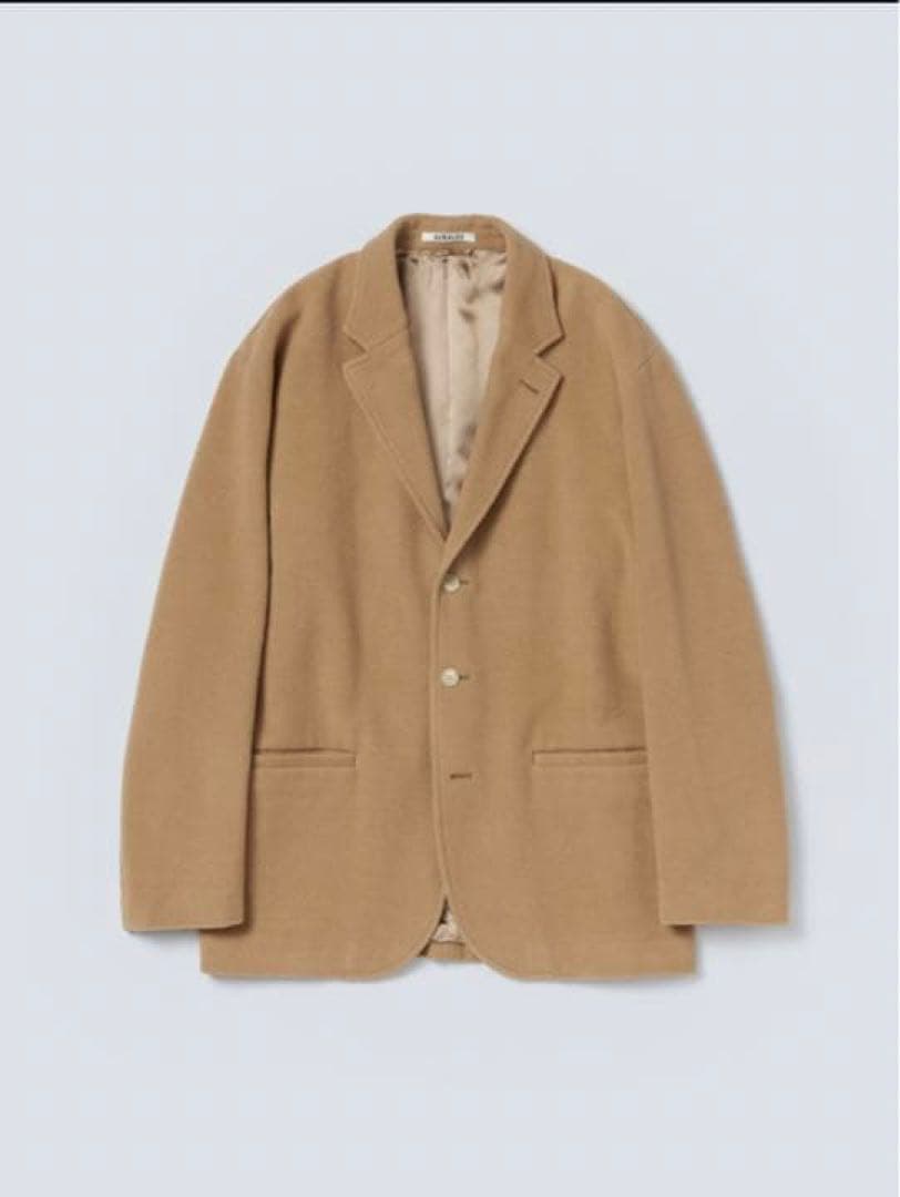 AURALEE CASHMERE WOOL MOSSER OVER JACKET - メルカリ