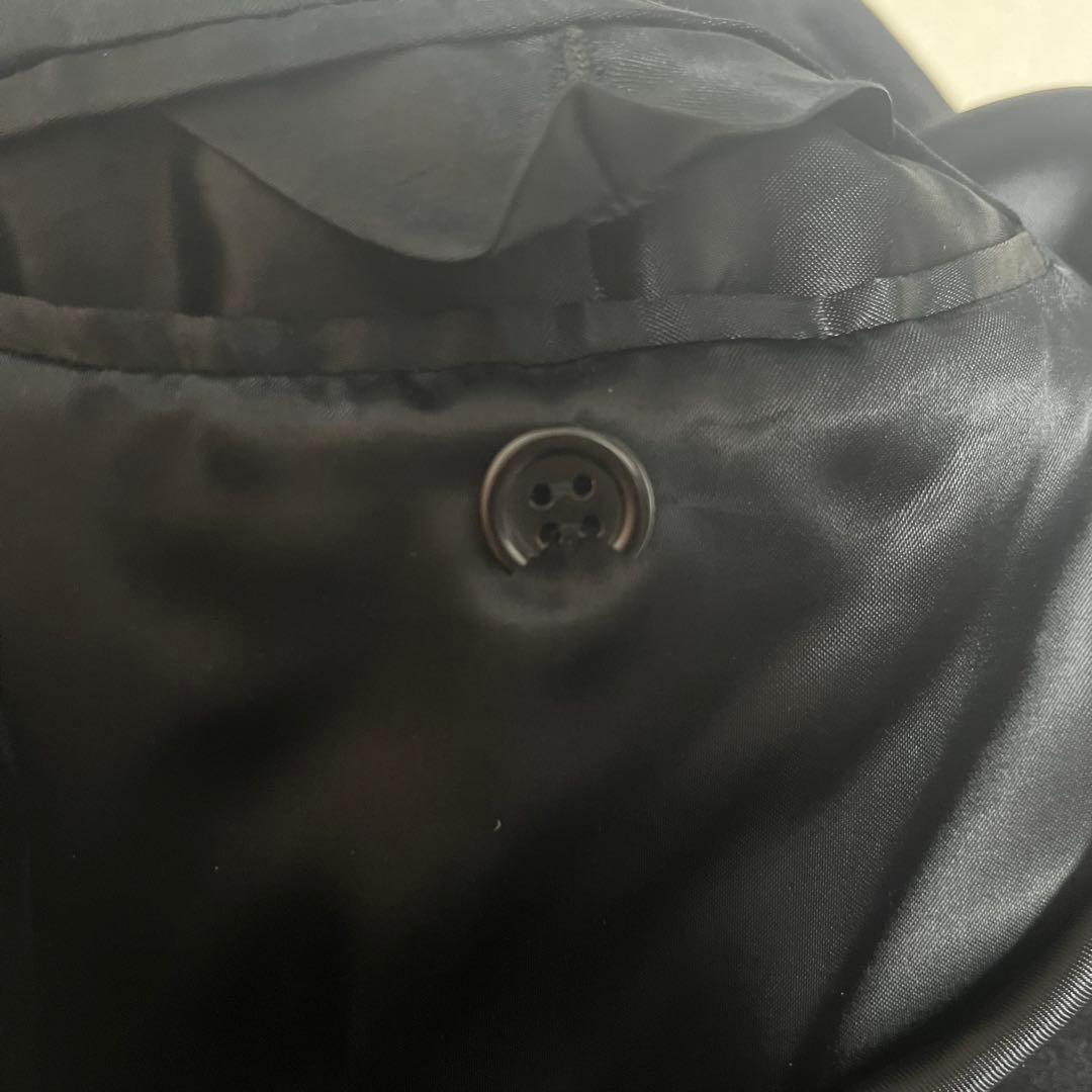 美品　アルマーニコレツォーニ チェスターコート ロング　カシミヤ100 黒　48