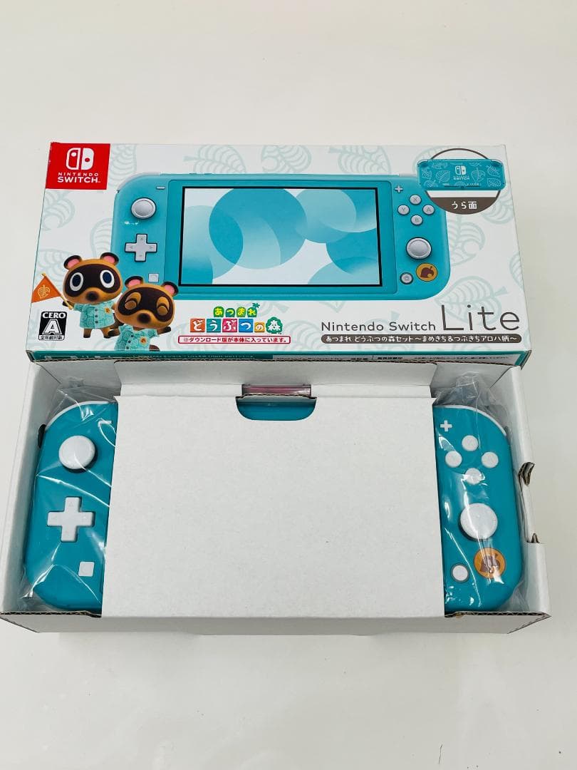 【極美品】Nintendo Switch Lite まめきち&つぶきち アロハ柄