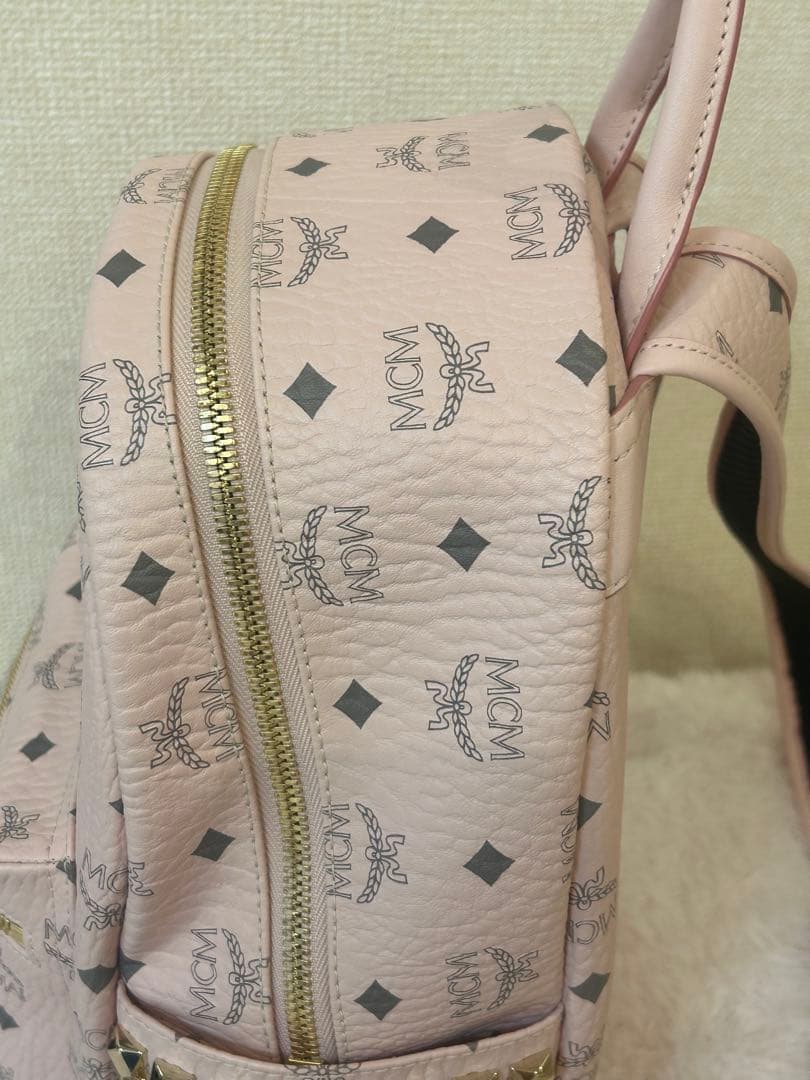 MCM リュック　パウダーピンク　スモール